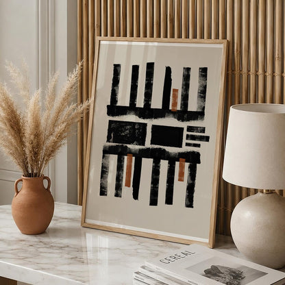 TAWミッドセンチュリーモダン アブストラクトTAW Mid Century Modern Abstract Art Poster No.012