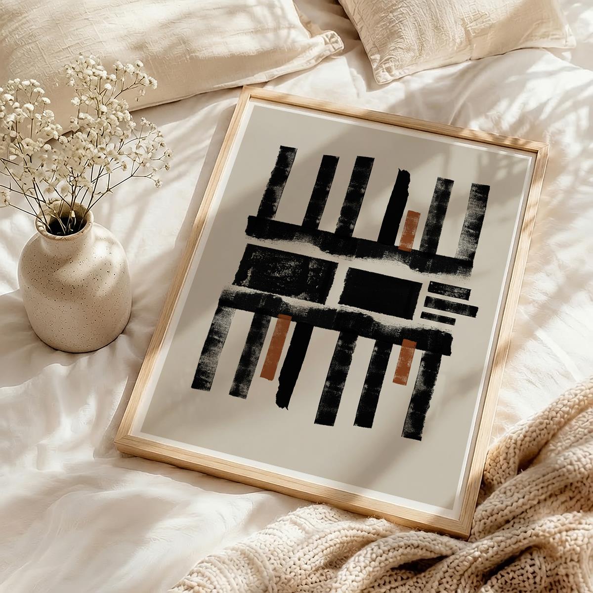 TAWミッドセンチュリーモダン アブストラクトTAW Mid Century Modern Abstract Art Poster No.012