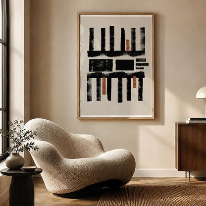 TAWミッドセンチュリーモダン アブストラクトTAW Mid Century Modern Abstract Art Poster No.012