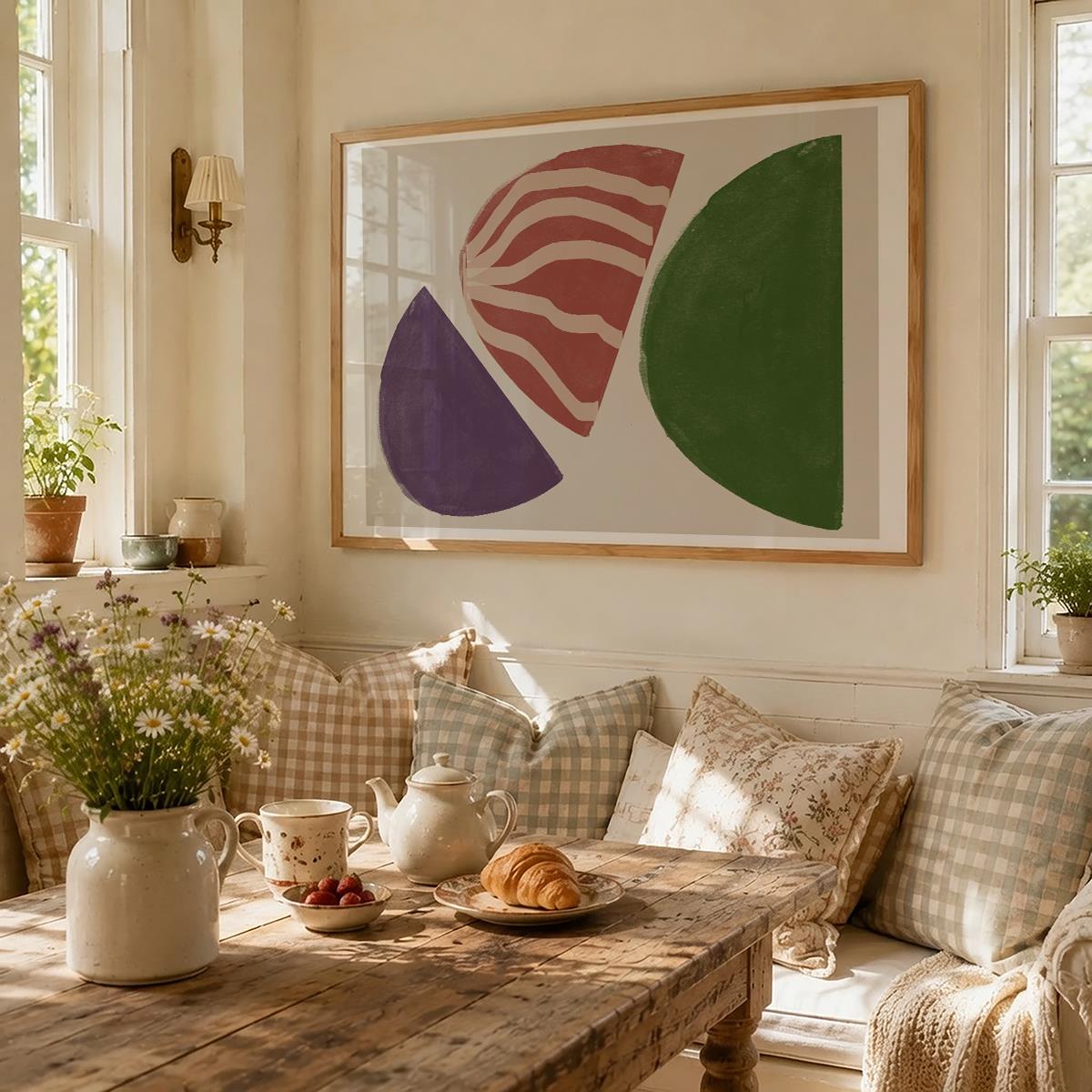 TAWミッドセンチュリーモダン アブストラクトTAW Mid Century Modern Abstract Art Poster No.013