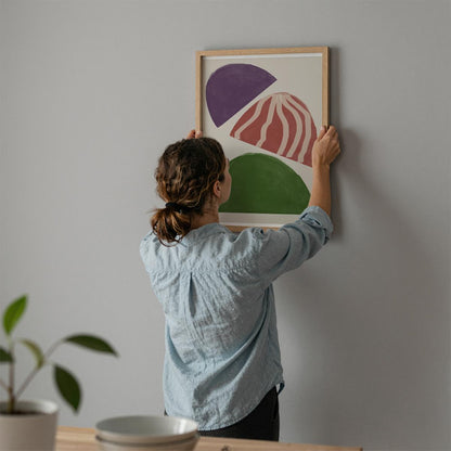TAWミッドセンチュリーモダン アブストラクトTAW Mid Century Modern Abstract Art Poster No.013