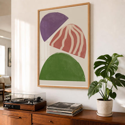 TAWミッドセンチュリーモダン アブストラクトTAW Mid Century Modern Abstract Art Poster No.013
