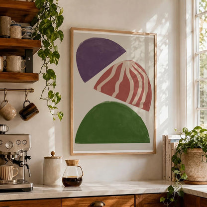 TAWミッドセンチュリーモダン アブストラクトTAW Mid Century Modern Abstract Art Poster No.013