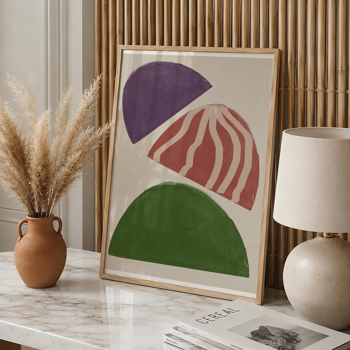 TAWミッドセンチュリーモダン アブストラクトTAW Mid Century Modern Abstract Art Poster No.013
