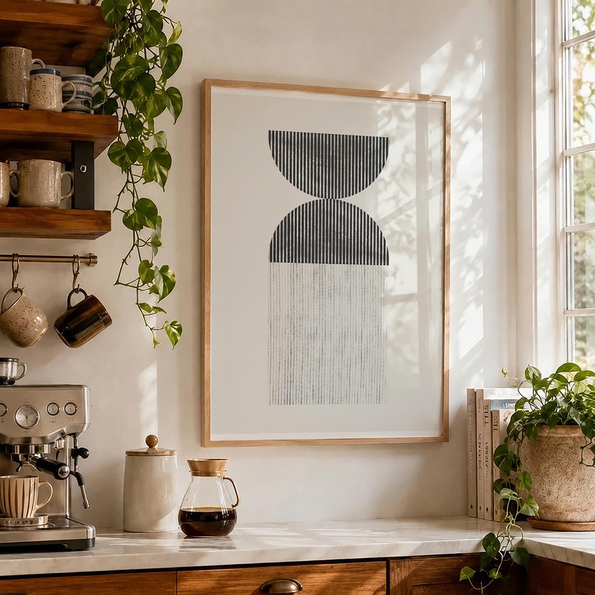 TAWミッドセンチュリーモダン アブストラクトTAW Mid Century Modern Abstract Art Poster No.014