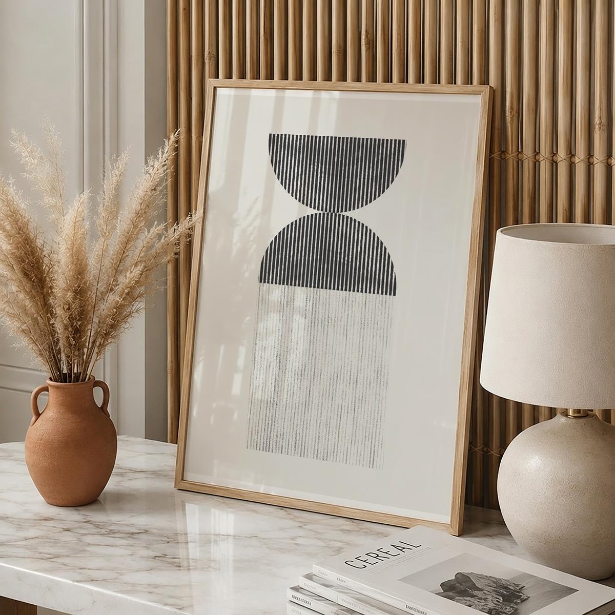 TAWミッドセンチュリーモダン アブストラクトTAW Mid Century Modern Abstract Art Poster No.014