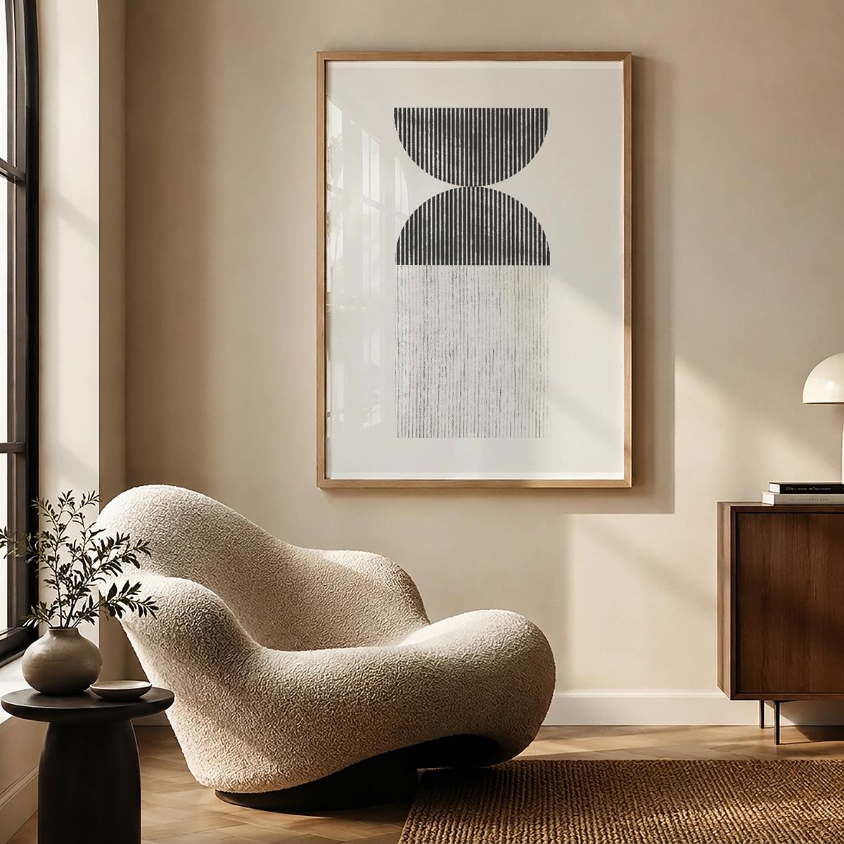 TAWミッドセンチュリーモダン アブストラクトTAW Mid Century Modern Abstract Art Poster No.014