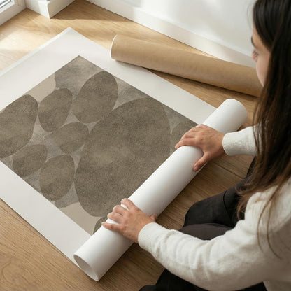 TAWミッドセンチュリーモダン アブストラクトTAW Mid Century Modern Abstract Art Poster No.015