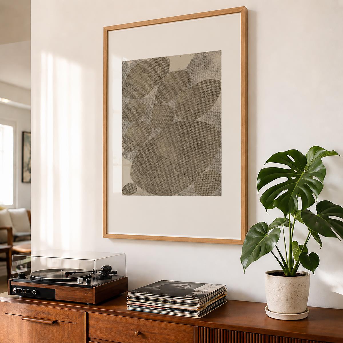 TAWミッドセンチュリーモダン アブストラクトTAW Mid Century Modern Abstract Art Poster No.015