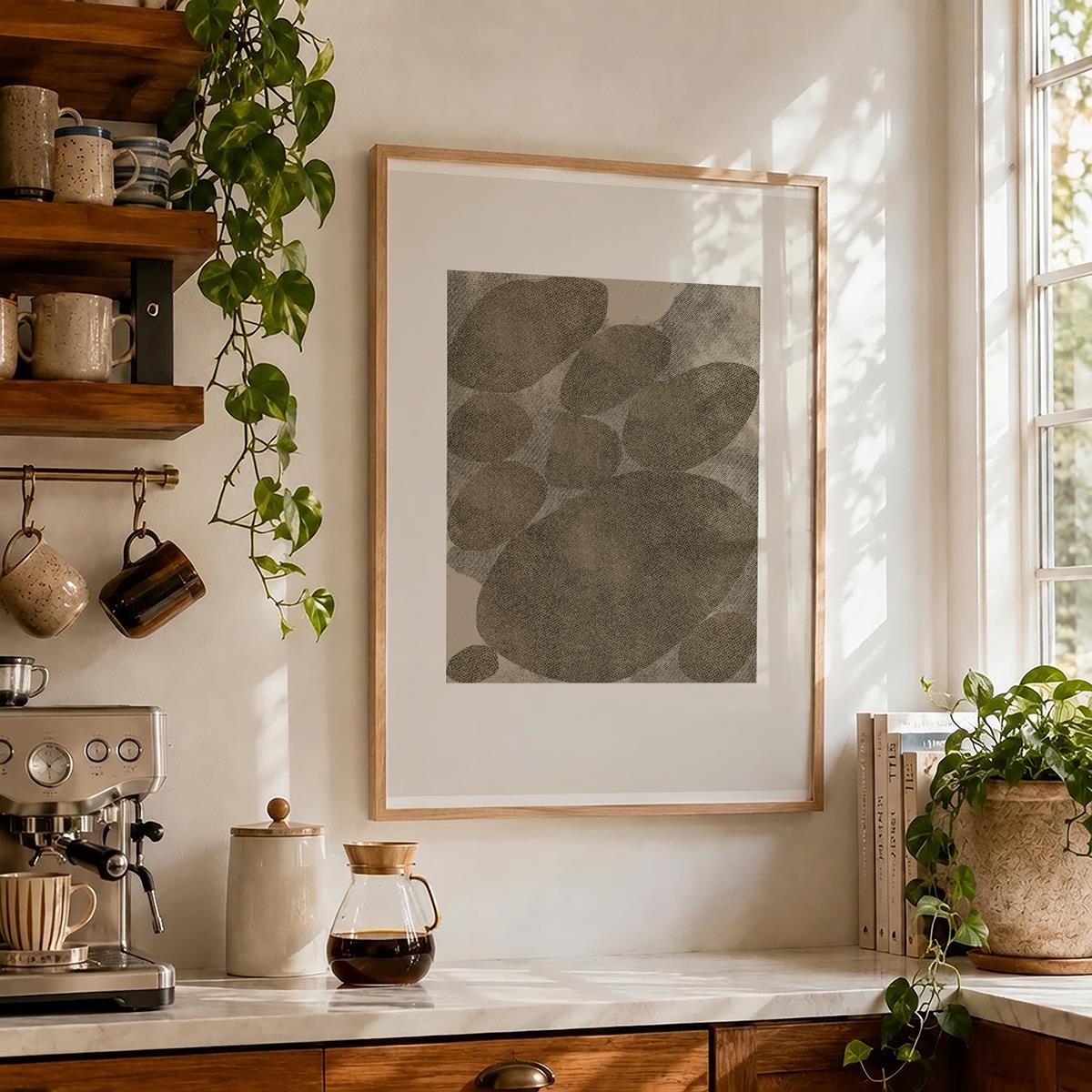 TAWミッドセンチュリーモダン アブストラクトTAW Mid Century Modern Abstract Art Poster No.015