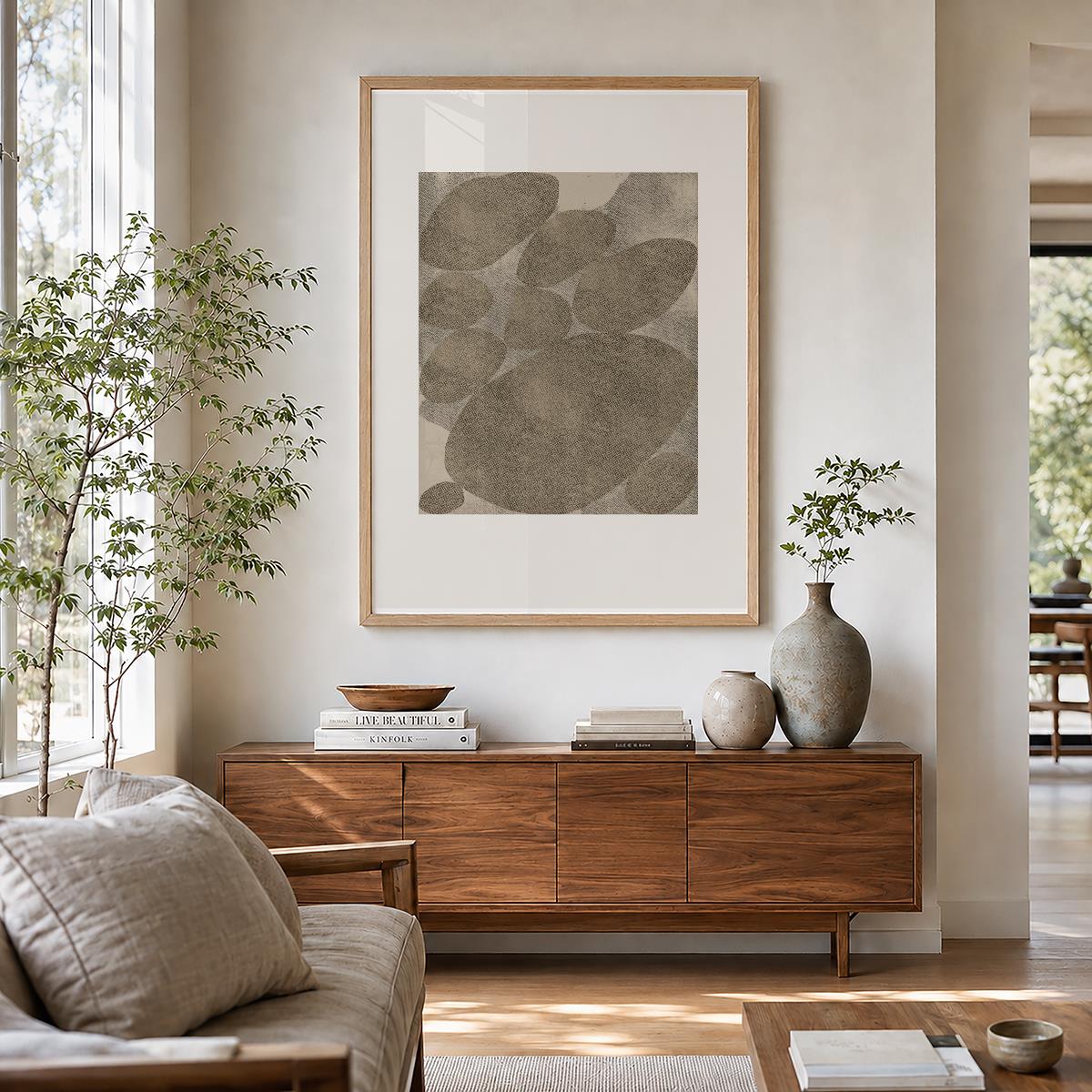 TAWミッドセンチュリーモダン アブストラクトTAW Mid Century Modern Abstract Art Poster No.015