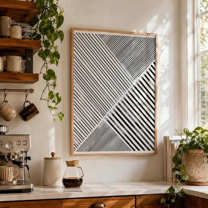 TAWミッドセンチュリーモダン アブストラクトTAW Mid Century Modern Abstract Art Poster No.017
