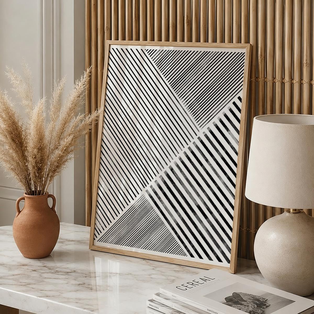 TAWミッドセンチュリーモダン アブストラクトTAW Mid Century Modern Abstract Art Poster No.017