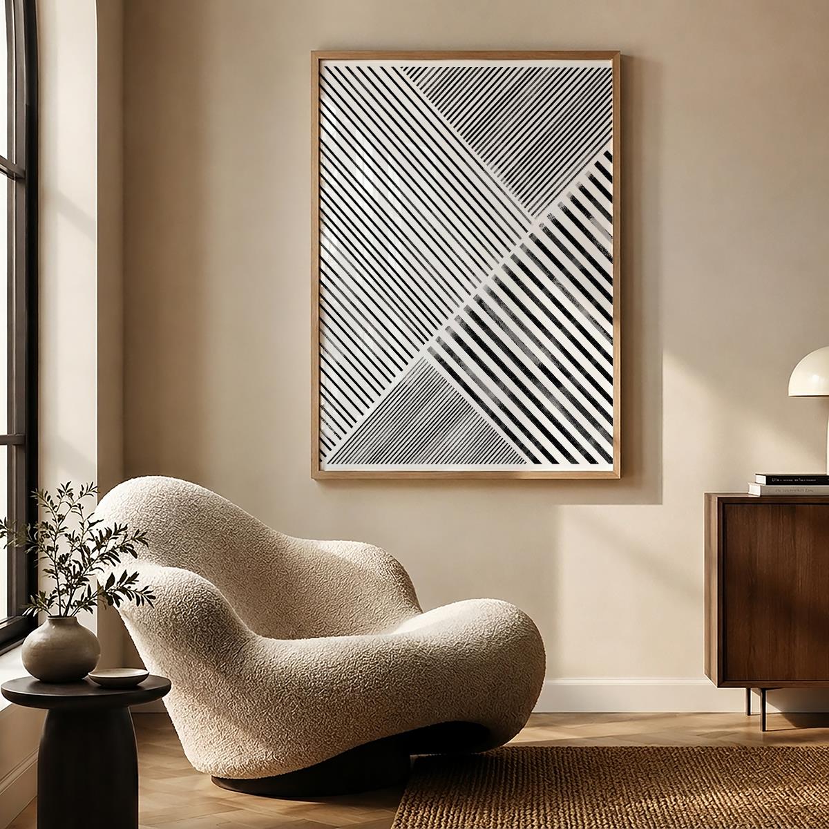 TAWミッドセンチュリーモダン アブストラクトTAW Mid Century Modern Abstract Art Poster No.017
