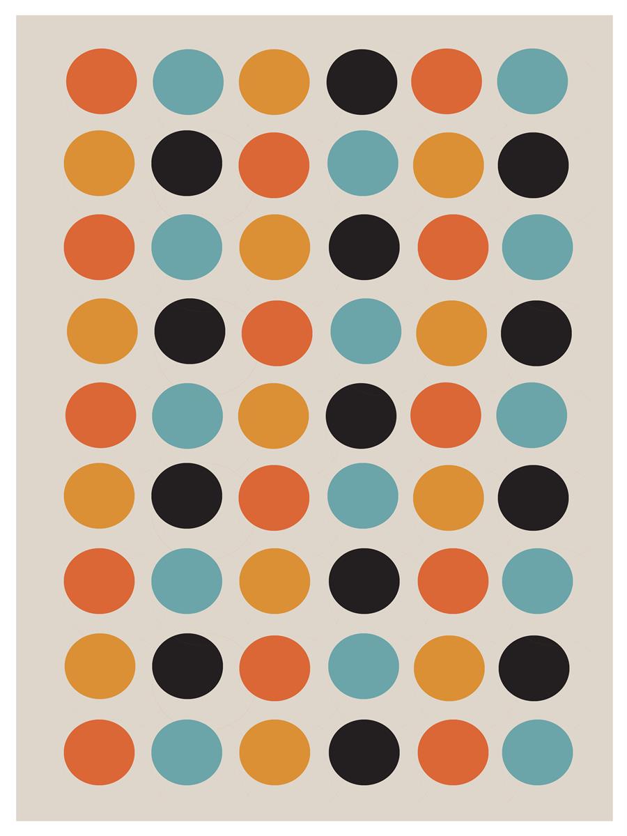 TAWミッドセンチュリーモダン アブストラクトTAW Mid Century Modern Abstract Art Poster No.018