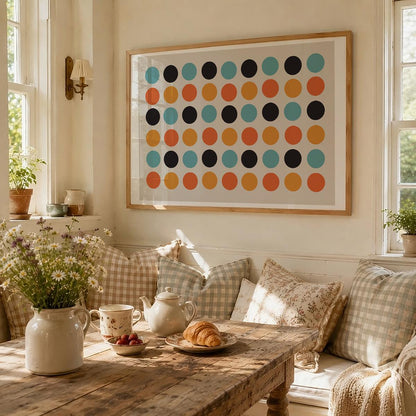 TAWミッドセンチュリーモダン アブストラクトTAW Mid Century Modern Abstract Art Poster No.018