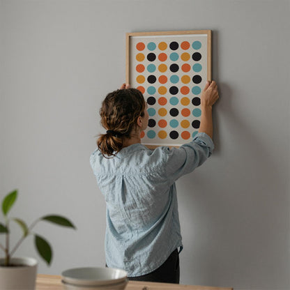 TAWミッドセンチュリーモダン アブストラクトTAW Mid Century Modern Abstract Art Poster No.018