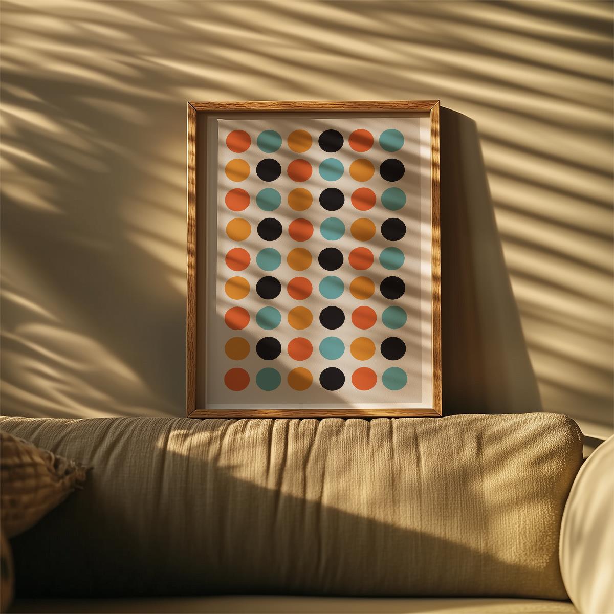 TAWミッドセンチュリーモダン アブストラクトTAW Mid Century Modern Abstract Art Poster No.018