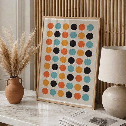 TAWミッドセンチュリーモダン アブストラクトTAW Mid Century Modern Abstract Art Poster No.018