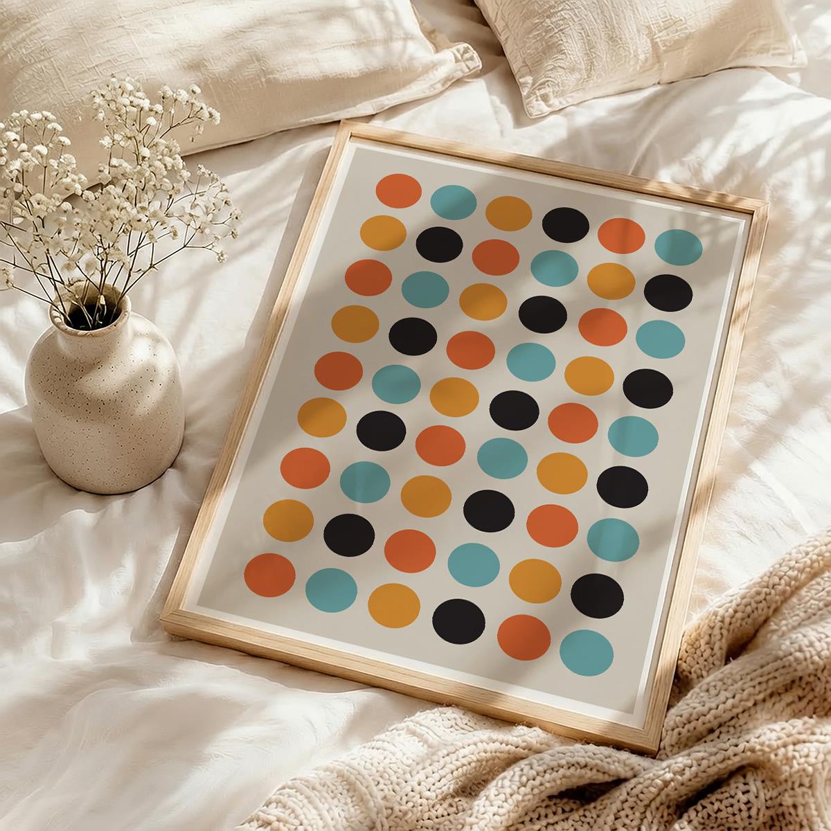 TAWミッドセンチュリーモダン アブストラクトTAW Mid Century Modern Abstract Art Poster No.018