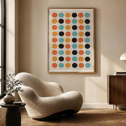 TAWミッドセンチュリーモダン アブストラクトTAW Mid Century Modern Abstract Art Poster No.018