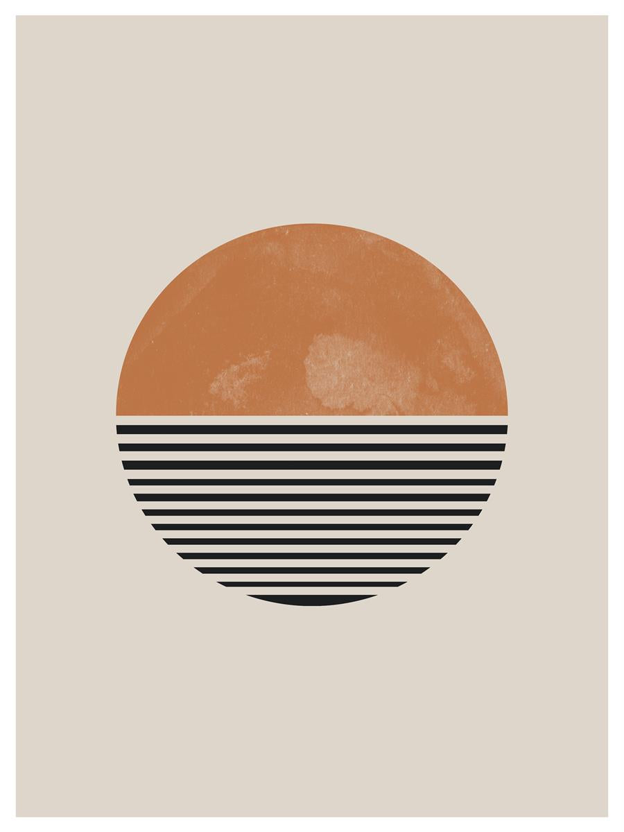 TAWミッドセンチュリーモダン アブストラクトTAW Mid Century Modern Abstract Art Poster No.019