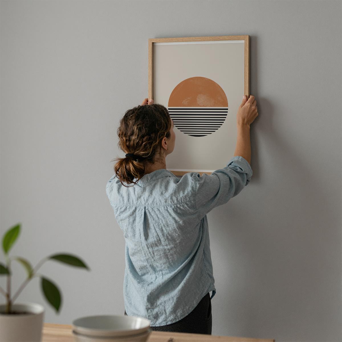 TAWミッドセンチュリーモダン アブストラクトTAW Mid Century Modern Abstract Art Poster No.019