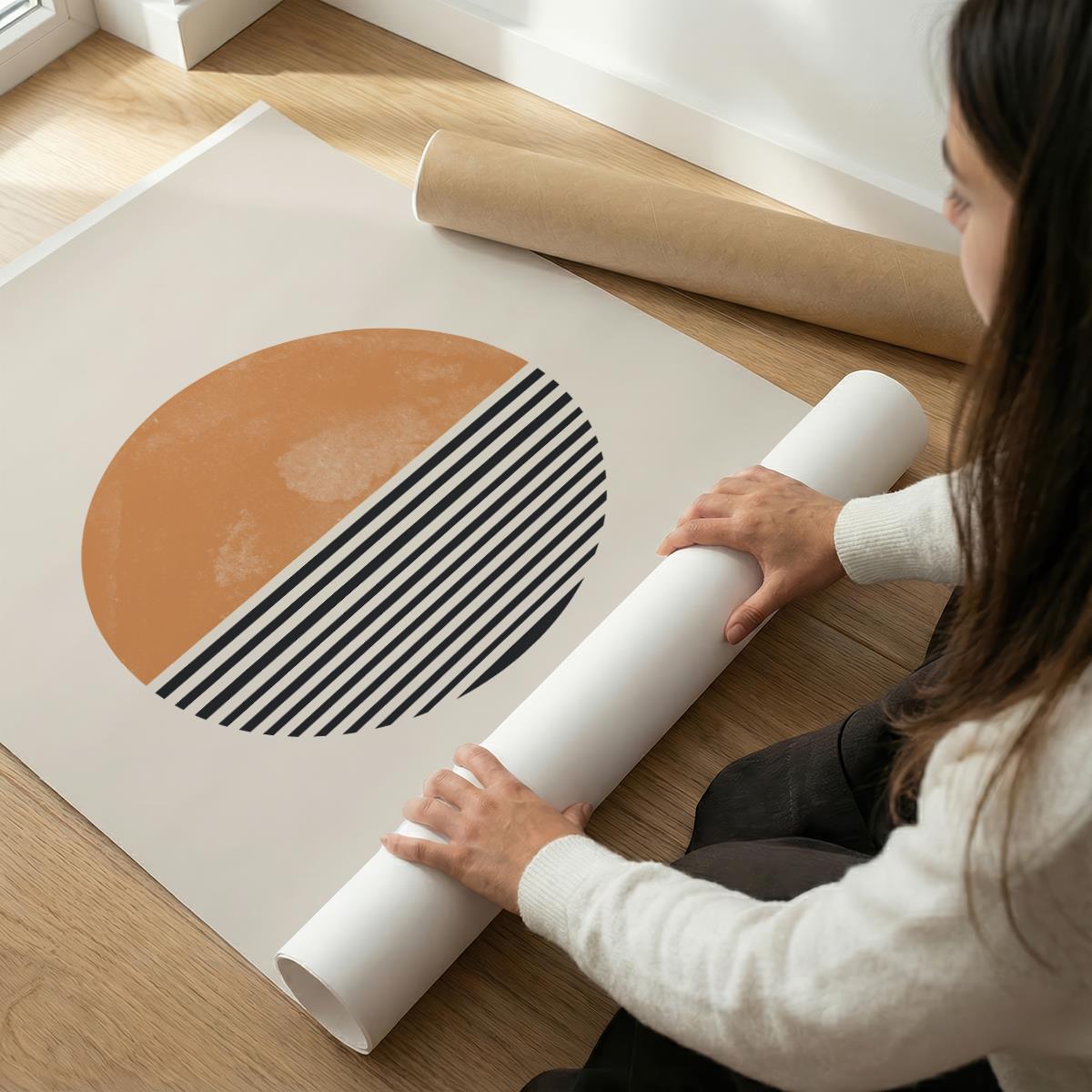 TAWミッドセンチュリーモダン アブストラクトTAW Mid Century Modern Abstract Art Poster No.019