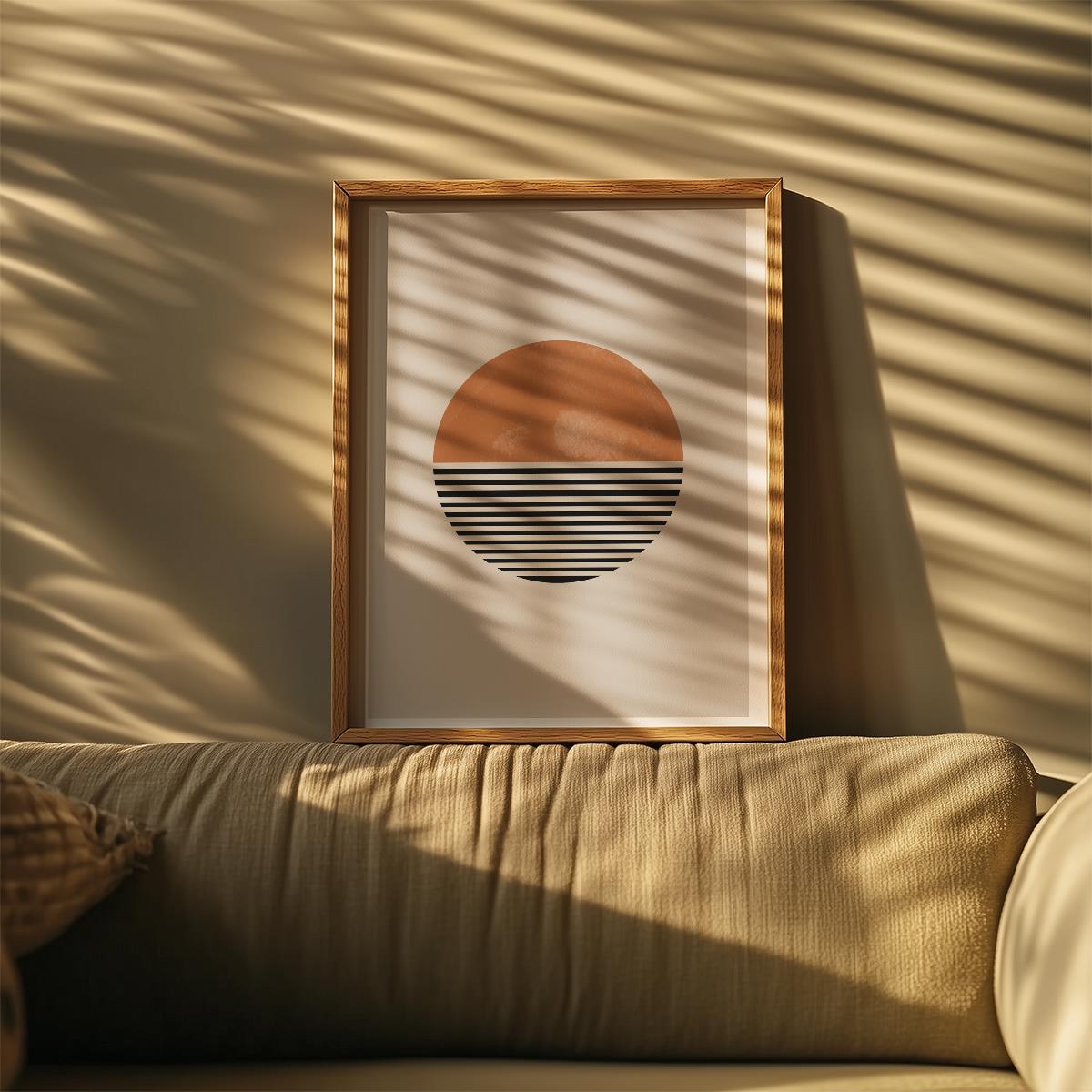 TAWミッドセンチュリーモダン アブストラクトTAW Mid Century Modern Abstract Art Poster No.019