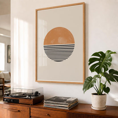 TAWミッドセンチュリーモダン アブストラクトTAW Mid Century Modern Abstract Art Poster No.019