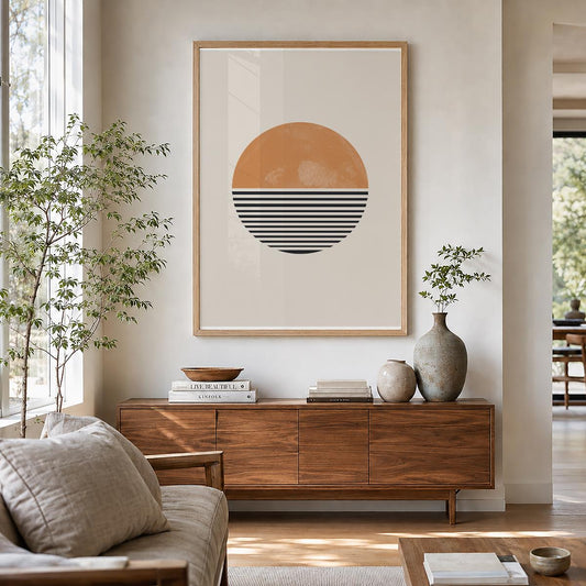 TAWミッドセンチュリーモダン アブストラクトTAW Mid Century Modern Abstract Art Poster No.019