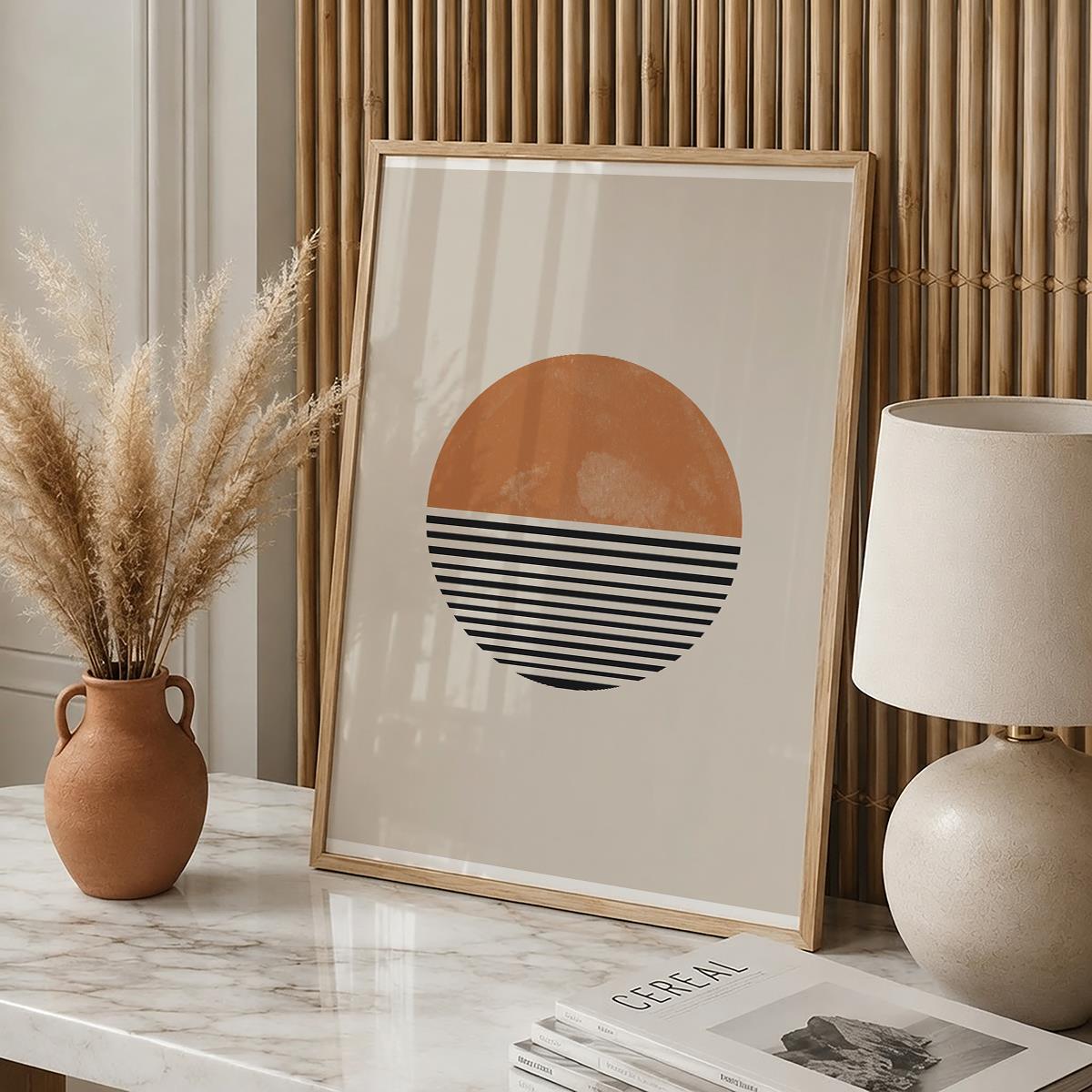 TAWミッドセンチュリーモダン アブストラクトTAW Mid Century Modern Abstract Art Poster No.019