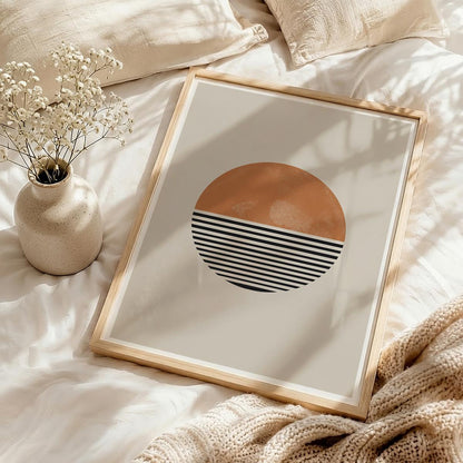 TAWミッドセンチュリーモダン アブストラクトTAW Mid Century Modern Abstract Art Poster No.019