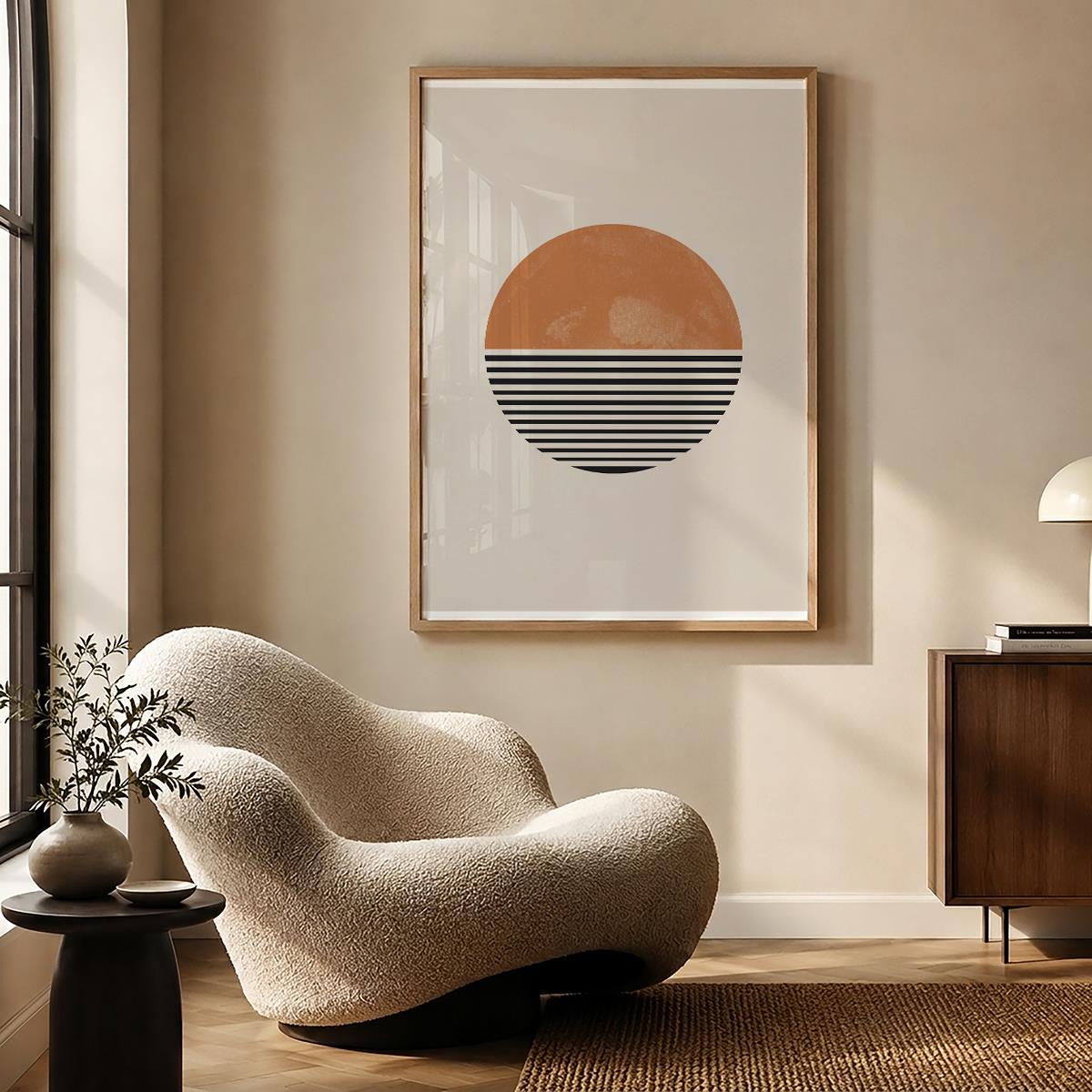 TAWミッドセンチュリーモダン アブストラクトTAW Mid Century Modern Abstract Art Poster No.019