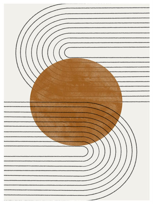 TAWミッドセンチュリーモダン アブストラクトTAW Mid Century Modern Abstract Art Poster No.020