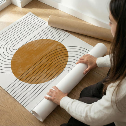 TAWミッドセンチュリーモダン アブストラクトTAW Mid Century Modern Abstract Art Poster No.020