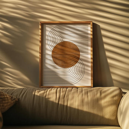 TAWミッドセンチュリーモダン アブストラクトTAW Mid Century Modern Abstract Art Poster No.020
