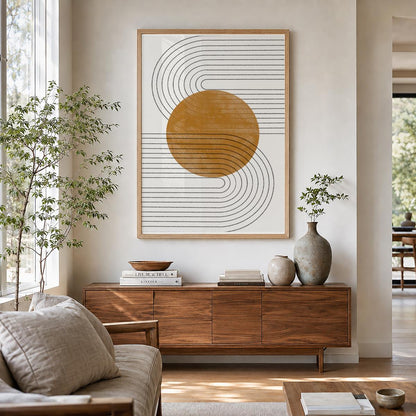 TAWミッドセンチュリーモダン アブストラクトTAW Mid Century Modern Abstract Art Poster No.020