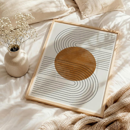 TAWミッドセンチュリーモダン アブストラクトTAW Mid Century Modern Abstract Art Poster No.020