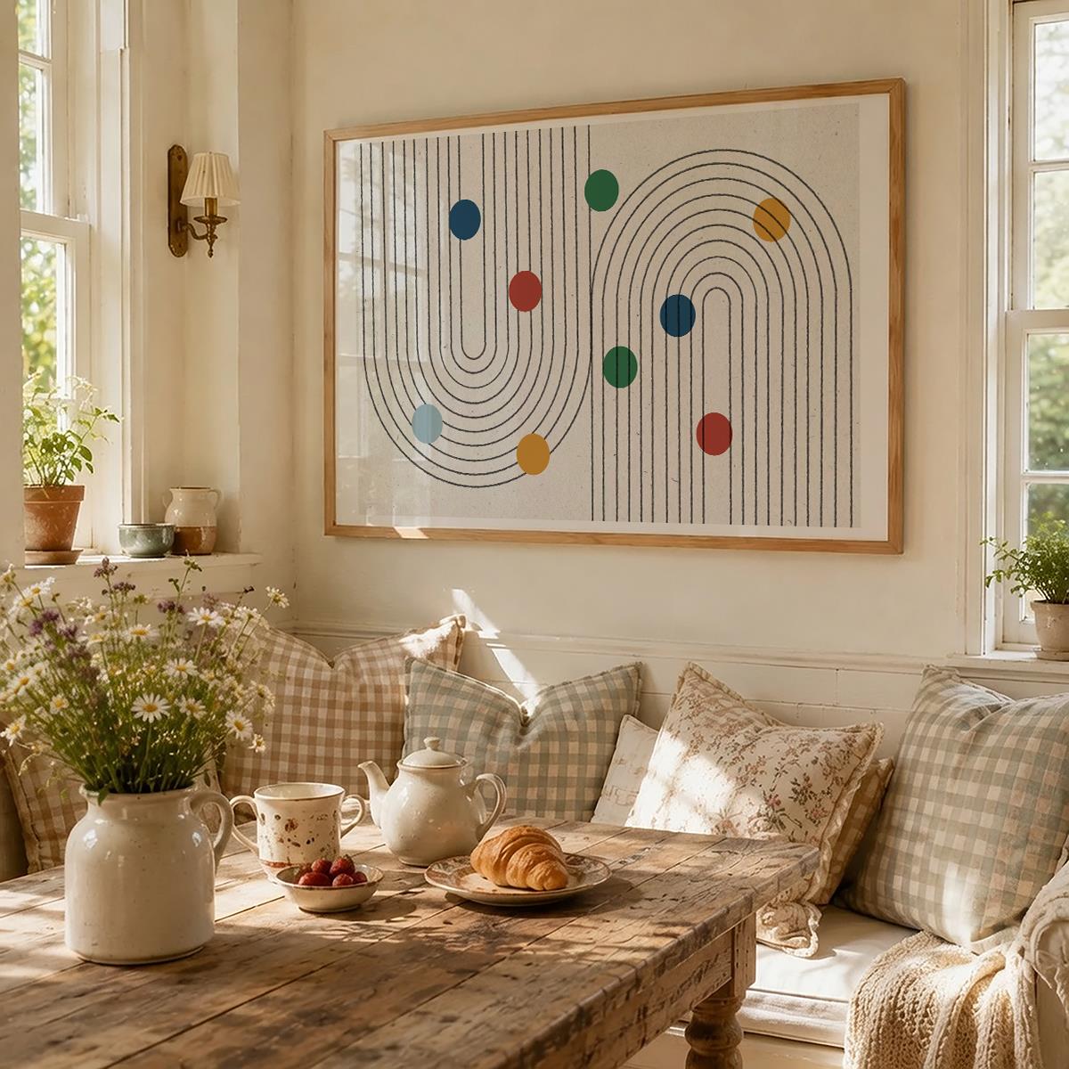 TAWミッドセンチュリーモダン アブストラクトTAW Mid Century Modern Abstract Art Poster No.021