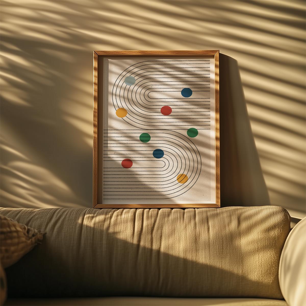 TAWミッドセンチュリーモダン アブストラクトTAW Mid Century Modern Abstract Art Poster No.021
