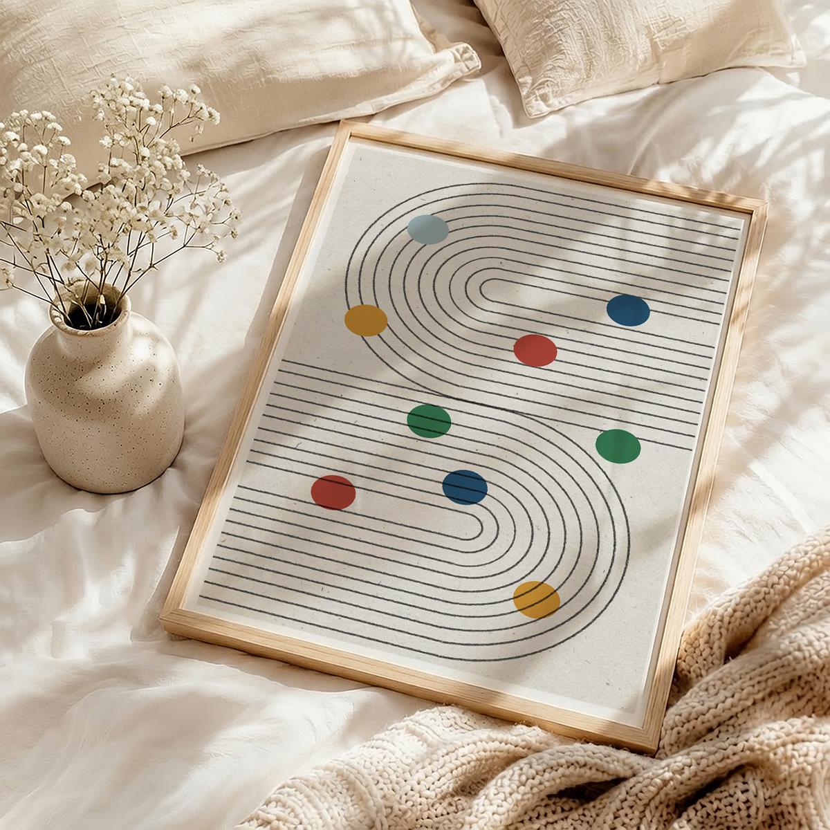 TAWミッドセンチュリーモダン アブストラクトTAW Mid Century Modern Abstract Art Poster No.021