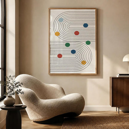 TAWミッドセンチュリーモダン アブストラクトTAW Mid Century Modern Abstract Art Poster No.021