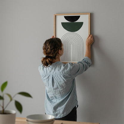 TAWミッドセンチュリーモダン アブストラクトTAW Mid Century Modern Abstract Art Poster No.022