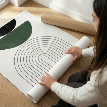 TAWミッドセンチュリーモダン アブストラクトTAW Mid Century Modern Abstract Art Poster No.022