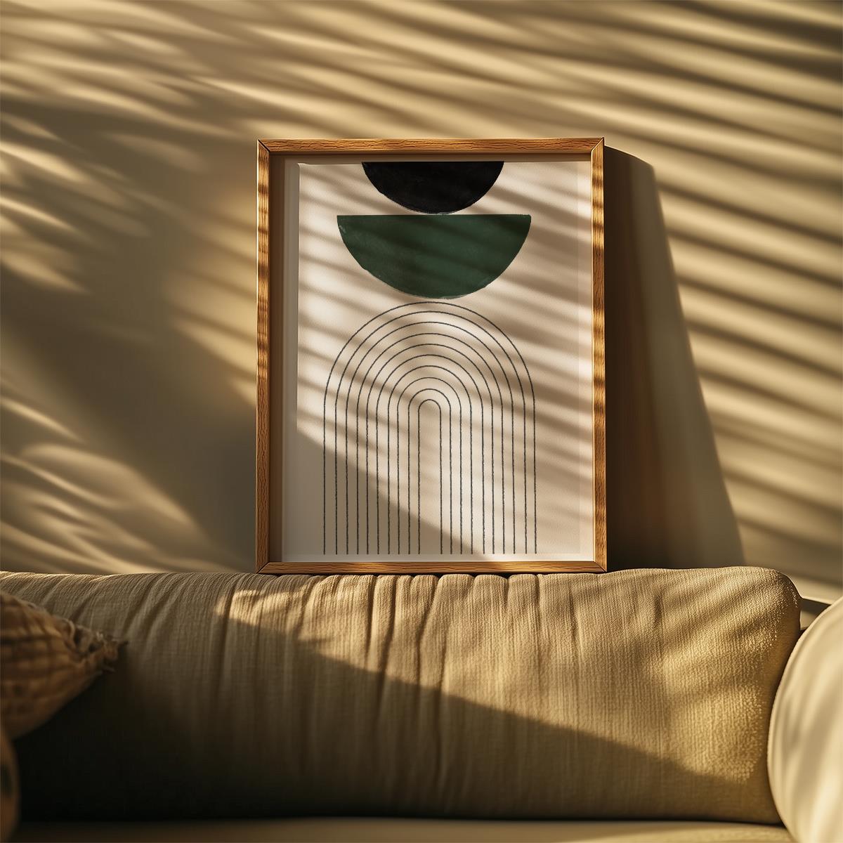 TAWミッドセンチュリーモダン アブストラクトTAW Mid Century Modern Abstract Art Poster No.022