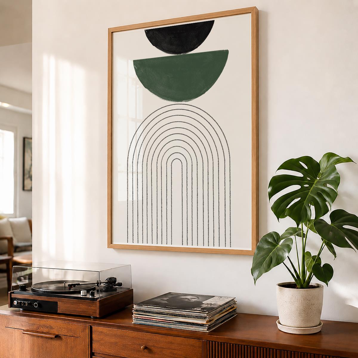 TAWミッドセンチュリーモダン アブストラクトTAW Mid Century Modern Abstract Art Poster No.022