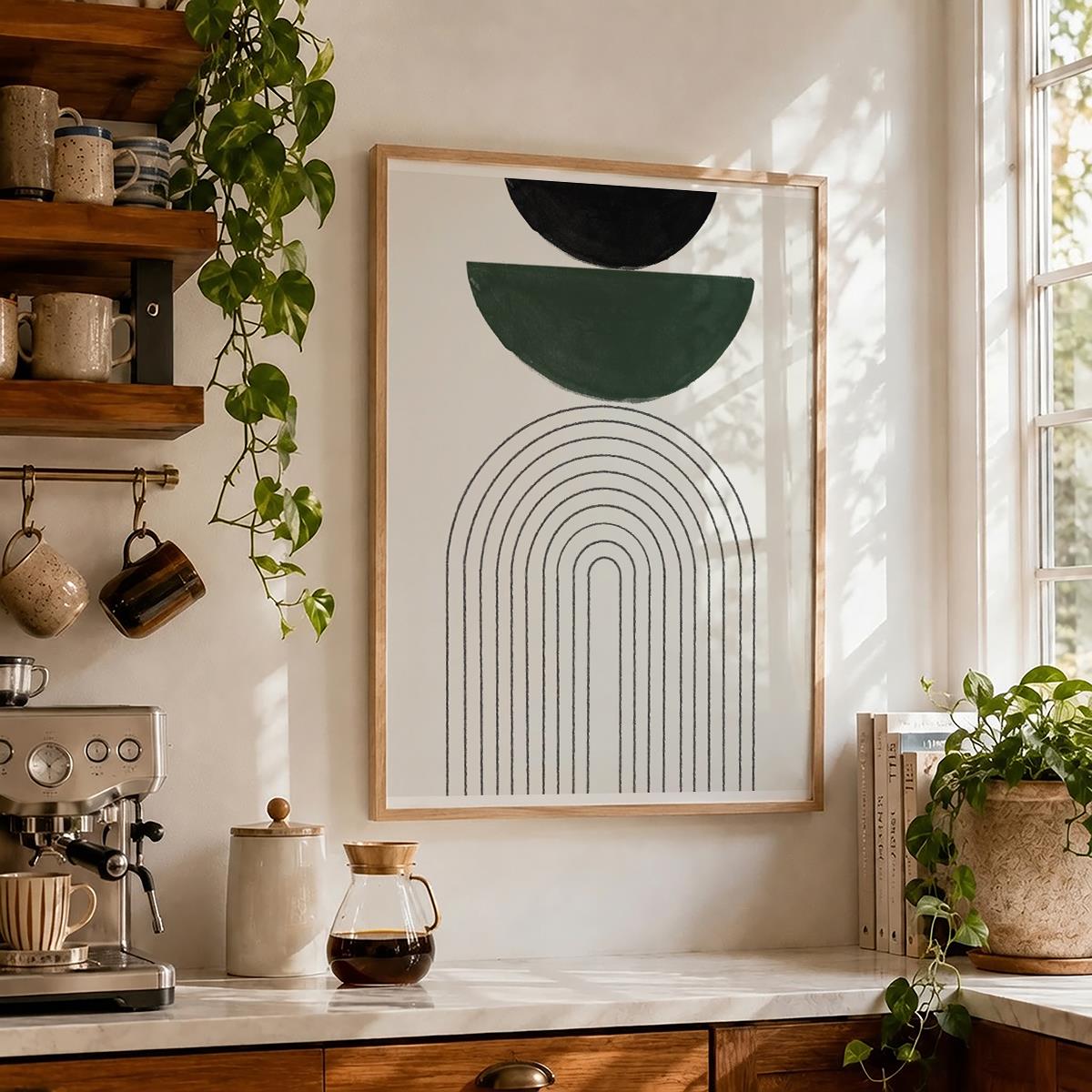 TAWミッドセンチュリーモダン アブストラクトTAW Mid Century Modern Abstract Art Poster No.022