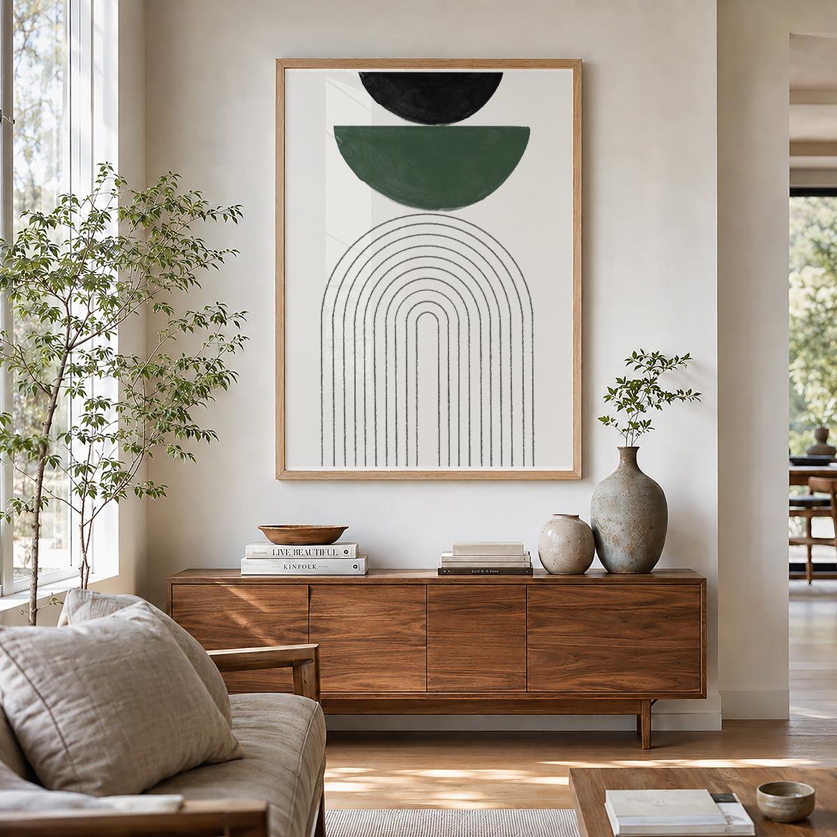 TAWミッドセンチュリーモダン アブストラクトTAW Mid Century Modern Abstract Art Poster No.022