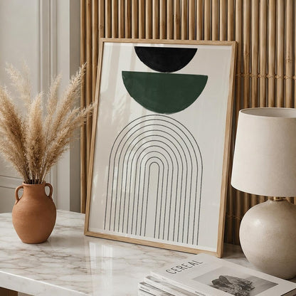 TAWミッドセンチュリーモダン アブストラクトTAW Mid Century Modern Abstract Art Poster No.022